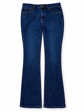 Dark Wash Bootcut Jeans Mid Rise Stretch Denim Size 12